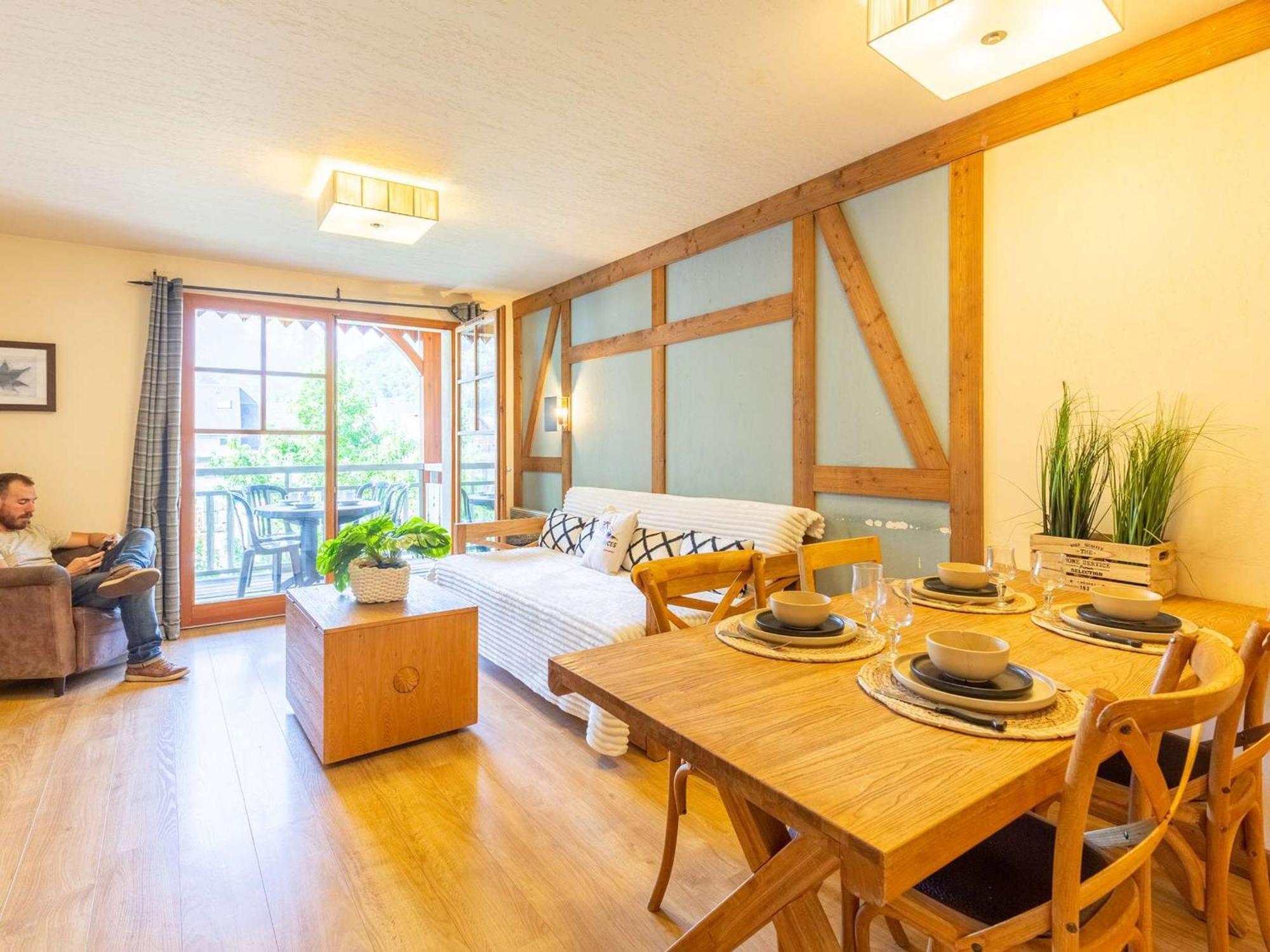 Appartement 10 Pers Avec Piscine, Sauna Et Parking En Centre-Ville De Saint-Lary-Soulan - Fr-1-296-394 Exteriör bild